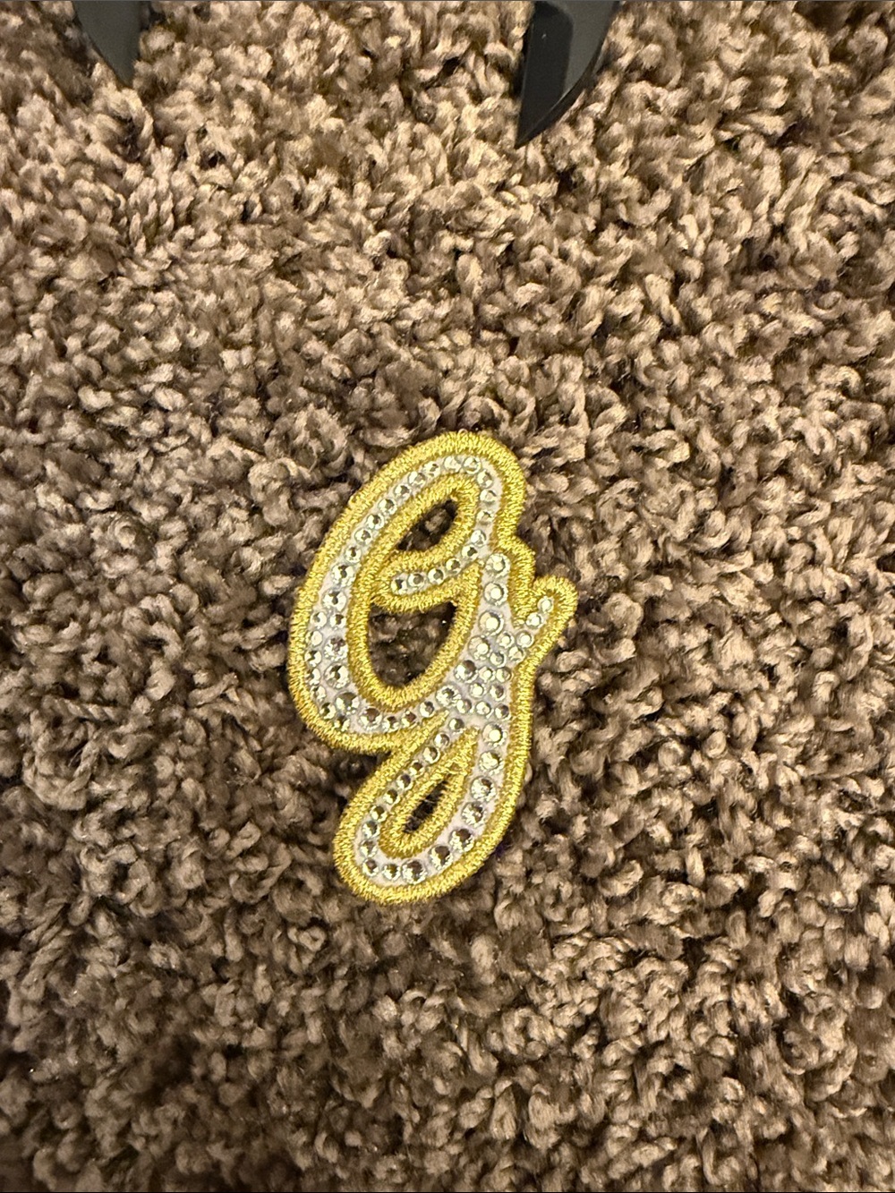 New stoney clover lane rhinestone embellished letter g patch